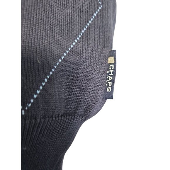 Chaps Golf Sweater Vest Quarter-Zip Sleeveless Knit Pullover Men’s Medium - Picture 8 of 13